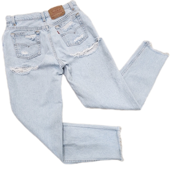 VINTAGE LEVI'S Wedgie Fit Denim Stonewashed Jeans,Tapered Leg, Women's 8 Medium - Picture 4 of 6